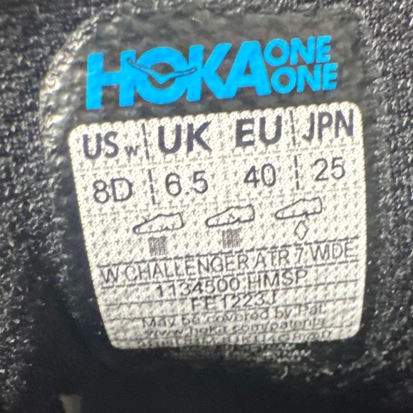 Hoka- Challenger ATR 7, grey black with a pink bottom, 8 women QS - Picture 5 of 5